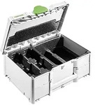 Festool Systainer3 SYS3 M 187 ENG 18V - Platz f&uuml;r 4 Akkus + 2 Ladeger&auml;te
