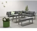 Garden Impressions BLAKES Alu Ecklounge Gartenm&ouml;bel Sitzgruppe rechts anthrazit