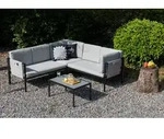 Gardissimo AMBRA Ecklounge Gartenm&ouml;bel Sitzgruppe wetterfest grau