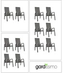 Gardissimo BERN Alu Diningsessel Stapelsessel Gartenstuhl verstellbar