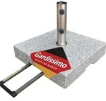Gardissimo ROBUSTO 70kg Schirmst&auml;nder Granitst&auml;nder mit Trolley-Funktion &...