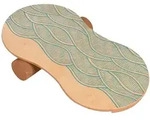 Bodycoach Balance Board Koordination Trainer Holz inkl. Rolle aus Kork