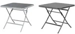 Gardissimo GARDA Gartentisch Klapptisch 80x80cm klappbar anthrazit