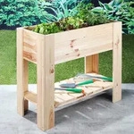 Haushalt International 62905 Hochbeet Pflanzkasten Blumenkasten Holz Gem&uuml;sebeet