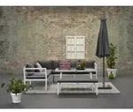 Garden Impressions BLAKES Aluminium Ecklounge Gartenm&ouml;bel Sitzgruppe links wei&szlig;
