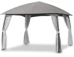 Leco MILENA Designer Pavillon 330x330cm verschlie&szlig;bare Seitenteile