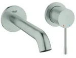 Grohe Essence 2-Loch-Waschtischbatterie, Ausladung 183mm, Wandmontage, 29192DC1,