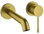 Grohe Essence 2-Loch-Waschtischbatterie, Ausladung 183mm, Wandmontage, 29192GN1,