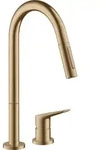 hansgrohe AXOR Citterio M DN 15 2-Loch-Einhebel-K&uuml;chenmischer 220 mit...