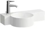 LAUFEN VAL Handwaschbecken, 1 Hahnloch links, ohne &Uuml;berlauf, 550x315mm, Ablage