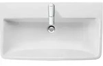 Duravit No.1 Waschtisch, 1 Hahnloch, mit &Uuml;berlauf, 800x460mm, Unterseite...