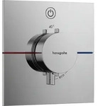 hansgrohe ShowerSelect Comfort E Thermostat, Unterputz, 1 Verbraucher, eckige