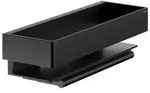 KEUCO EDITION 11 Duschablage mit Glasabzieher, abnehmbar, 11159370000, Farbe: Schwarz