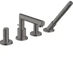 hansgrohe AXOR Uno 4-Loch Wannenrandarmatur, Zerogriff, Ausladung 152mm, 45444340,