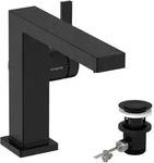 hansgrohe Tecturis E Fine Einhebel-Waschtischmischer 110, Ausladung 155mm,