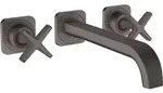 hansgrohe AXOR Citterio E 3-Loch Waschtischarmatur Unterputzmodell mit Rosetten...