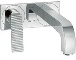 hansgrohe AXOR Citterio Waschtischmischer, Rautenschliff, Unterputz, Ausladung 220mm,