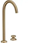 hansgrohe AXOR One 2-Loch Waschtischarmatur Select 260 mit Push-Open Ablaufgarnitur,