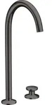 hansgrohe AXOR One 2-Loch Waschtischarmatur Select 260 mit Push-Open Ablaufgarnitur,