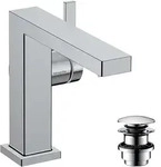 hansgrohe Tecturis E Fine Einhebel-Waschtischmischer 110, Ausladung 155mm, Push-Open