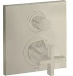 hansgrohe AXOR Citterio Thermostat Unterputzmodell mit Absperrventil, Kreuzgriffe, 1