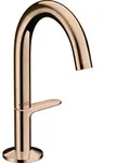 hansgrohe AXOR One Waschtischarmatur Select 140 mit Push-Open Ablaufgarnitur,