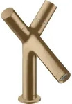 hansgrohe AXOR Starck 2-Griff Waschtischarmatur 80 mit Zugstangen-Ablaufgarnitur,