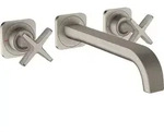 hansgrohe AXOR Citterio E 3-Loch Waschtischarmatur Unterputzmodell mit Rosetten...