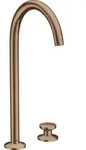 hansgrohe AXOR One 2-Loch Waschtischarmatur Select 260 mit Push-Open Ablaufgarnitur,