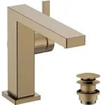 hansgrohe Tecturis E Fine Einhebel-Waschtischmischer 110, Ausladung 155mm, Push-Open
