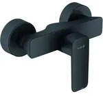 KLUDI PURE&STYLE Brause-Einhandmischer, Wandmontage, 408413975, Farbe: Mattschwarz