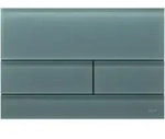 TECEsquare II WC-Bet&auml;tigungsplatte Glas, f&uuml;r Zweimengentechnik, 9240826, Farbe: