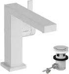 hansgrohe Tecturis E Fine Einhebel-Waschtischmischer 110, Ausladung 155mm,
