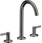 hansgrohe AXOR One 3-Loch Waschtischarmatur 170 mit Push-Open Ablaufgarnitur,