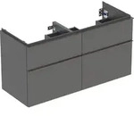 Geberit iCon Unterschrank f&uuml;r Doppelwaschtisch, 4 Schubladen, 118,4x61,5x47,6...