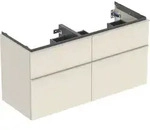 Geberit iCon Unterschrank f&uuml;r Doppelwaschtisch, 4 Schubladen, 118,4x61,5x47,6...