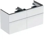 Geberit iCon Unterschrank f&uuml;r Doppelwaschtisch, 4 Schubladen, 118,4x61,5x47,6...