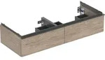 Geberit iCon Unterschrank f&uuml;r Doppelwaschtisch, 2 Schubladen, 118,4x24,7x47,6...