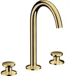 hansgrohe AXOR One 3-Loch Waschtischarmatur Select 170 mit Push-Open...