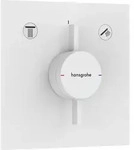 hansgrohe DuoTurn E Mischer, Unterputz, 2 Verbraucher, 2 Funktionen, eckige Rosette,