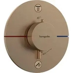 hansgrohe ShowerSelect Comfort S Thermostat, Unterputz, 2 Verbraucher, runde Rosette,