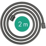 hansgrohe Designflex Textilbrauseschlauch, L&auml;nge 2000mm, 28230340, Farbe: Brushed