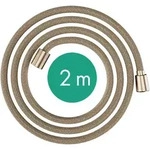 hansgrohe Designflex Textilbrauseschlauch, L&auml;nge 2000mm, 28230140, Farbe: Brushed