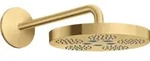 hansgrohe AXOR One Kopfbrause 280 1-jet mit Brausearm, 48491250, Farbe: Brushed Gold