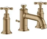hansgrohe AXOR MONTREUX 3-Loch Waschtischarmatur 30, Zugstangen-Ablaufgarnitur,