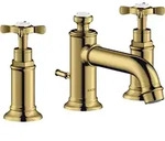 hansgrohe AXOR MONTREUX 3-Loch Waschtischarmatur 30, Zugstangen-Ablaufgarnitur,