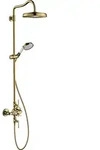 hansgrohe AXOR Montreux Showerpipe mit Thermostat, Kopfbrause 240 1-jet Classic,