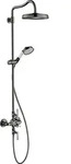 hansgrohe AXOR Montreux Showerpipe mit Thermostat, Kopfbrause 240 1-jet Classic,
