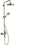 hansgrohe AXOR Montreux Showerpipe mit Thermostat, Kopfbrause 240 1-jet Classic,