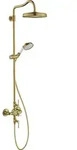 hansgrohe AXOR Montreux Showerpipe mit Thermostat, Kopfbrause 240 1-jet Classic,